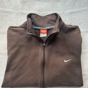 Vintage Nike Brown Full-Zip Jacket